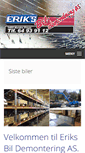 Mobile Screenshot of eriks-bildemontering.no